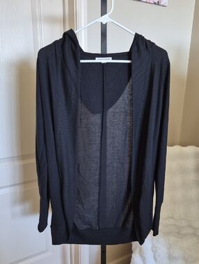 Grayson Threads Black XS Open Cardigan with Hood